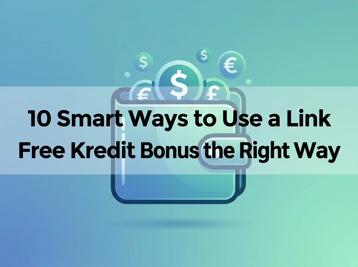 10 Smart Ways to Use a Link Free Kredit Bonus the Right Way